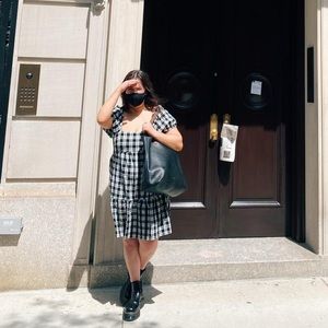 H&M Divide Plaid Day Dress